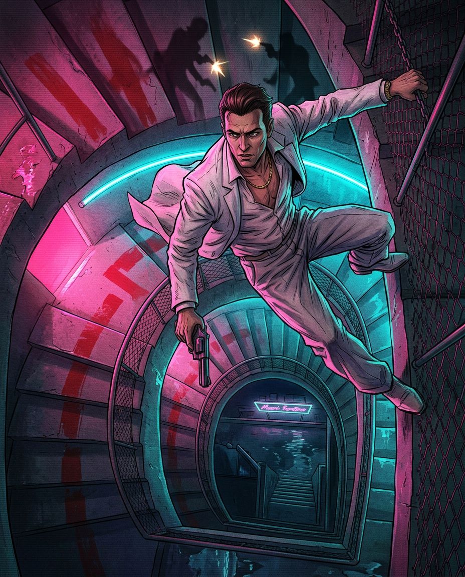 Miami Stairwell Plunge