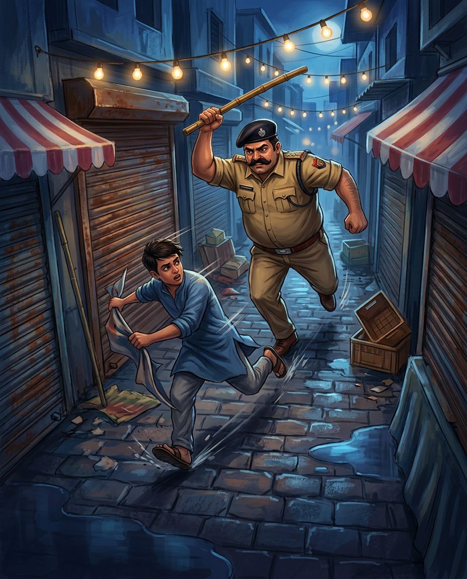 Lathi Charge Panic