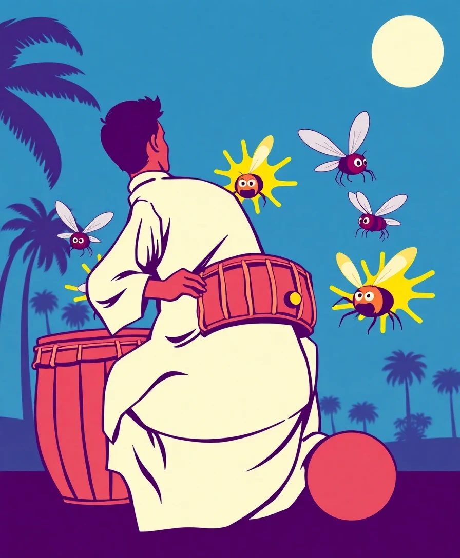 Tabla Slaps Mosquitoes